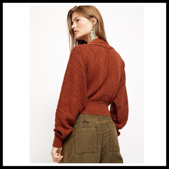 FREE PEOPLE BOHO CARDI CROPPED CARDIGAN A2C - Picture 14 of 16